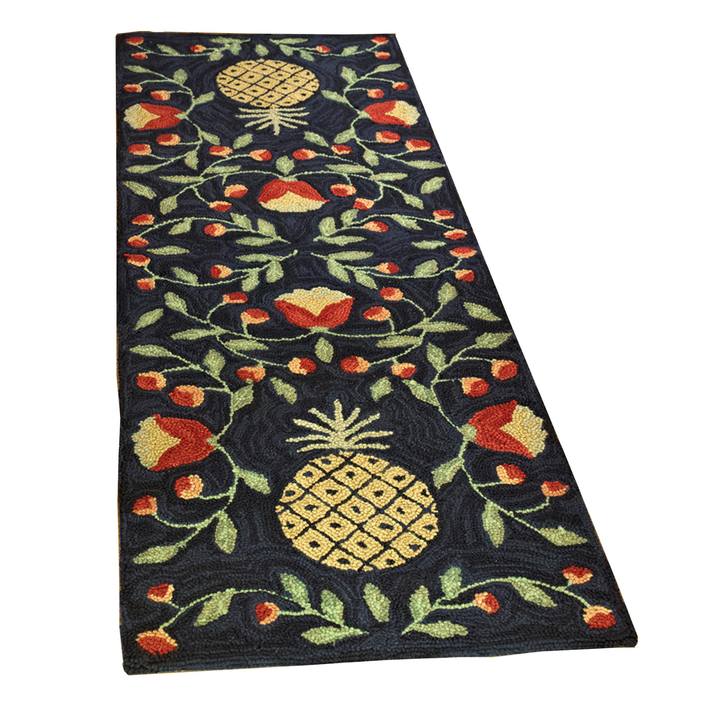 Park Designs Pineapple Hooked Rug Runner, 24 x 72