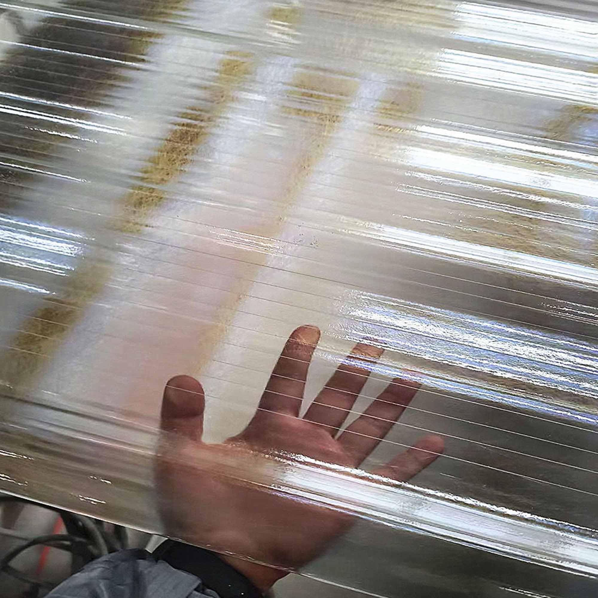 6 piezas de láminas de policarbonato transparente corrugado - paneles de toldos de plástico para invernadero, fáciles de cortar, ideales para proyectos de reemplazo al aire libre