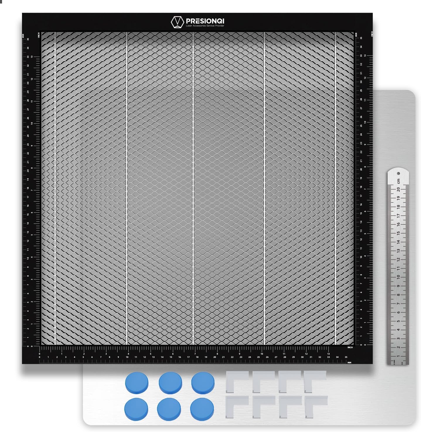 Honeycomb Table de travail pour machine à graver laser, Table laser en nid d'abeille 400 x 400 x 22 mm, Table laser en nid d'abeille Compatible avec différentes machines à graver