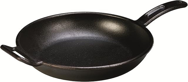 Lodge 30.48 cm / 12 inch Pre-Seasoned Cast Iron Round Skillet / Frying Pan