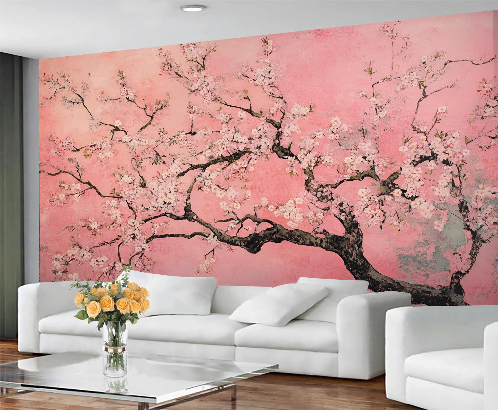 Amazon.com: Cherry Blossom Wall Mural, Japanese Flower Murals for