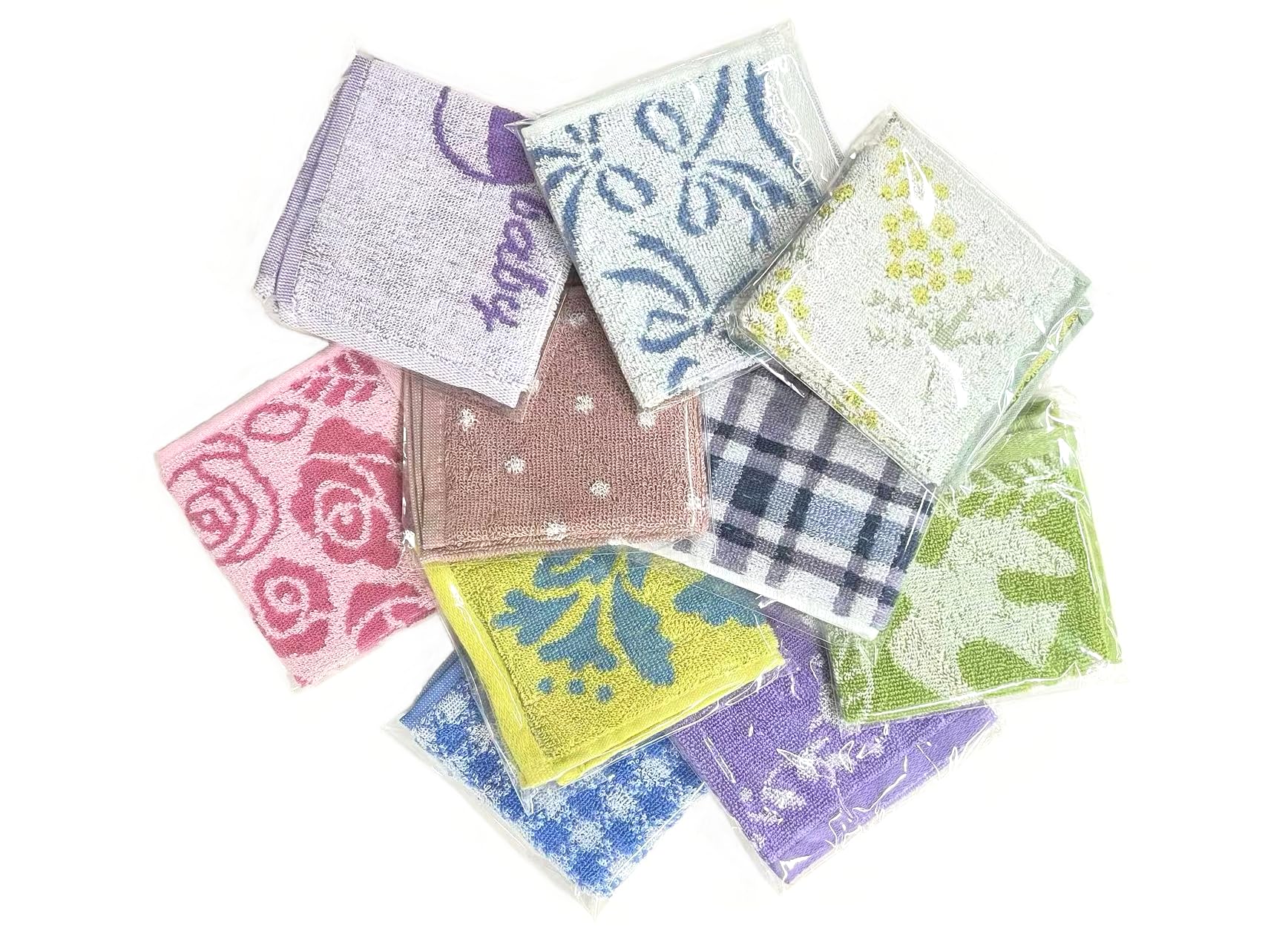 Amazon.co.jp: Little Budding レディース タオル ハンカチ 10枚