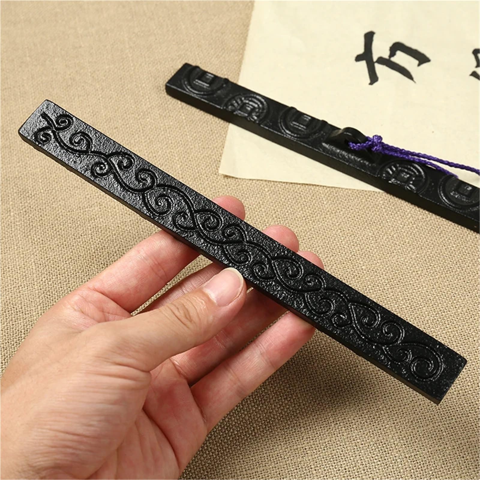 Fermacarte In Metallo Con Motivo Moneta In Rame | Fermacarte multifunzione in ghisa Calligrafia cinese Pittura Fermacarte in carta di riso