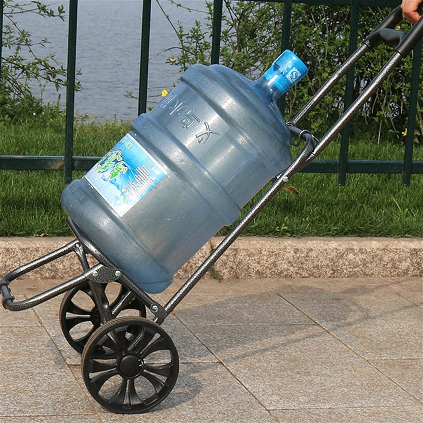 Faltbarer Wagen Einkaufswagen – Tragbarer Trolley für Einkäufe, Gepäck, Büro – Kleiner Mehrzweckwagen Ziehwagen – Kompakter und vielseitiger Mehrzweckwagen