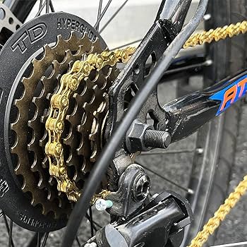 Amazon.co.jp: 自転車 チェーン（ゴールデンイエロー）チェーン