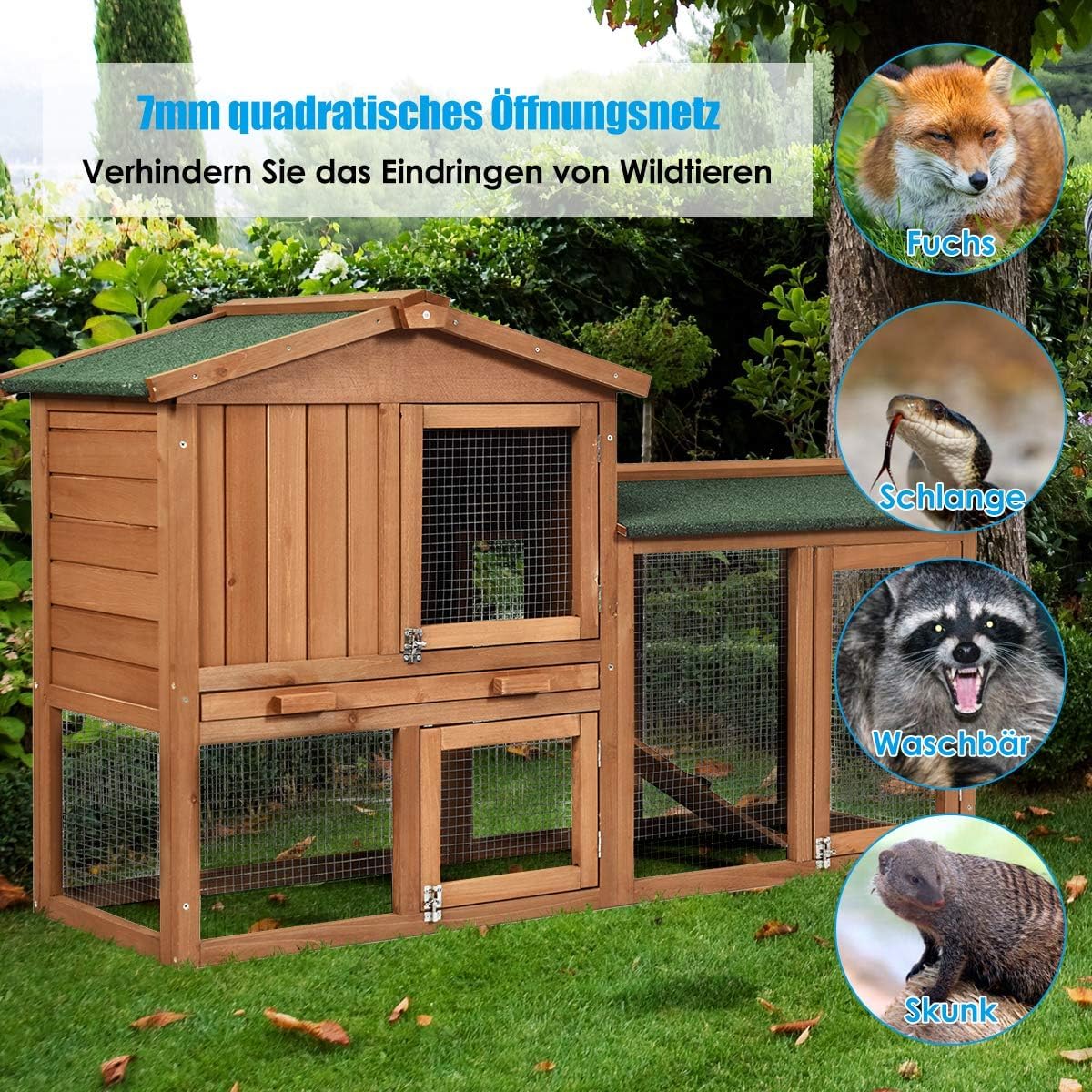 FANTASK Siatka druciana o drobnych oczkach, 15 m x 1,2 m, szerokość oczek 7 mm, ogrodzenie z drutu ocynkowanego, kratka na norniki do wysokich grządek w ogrodzie