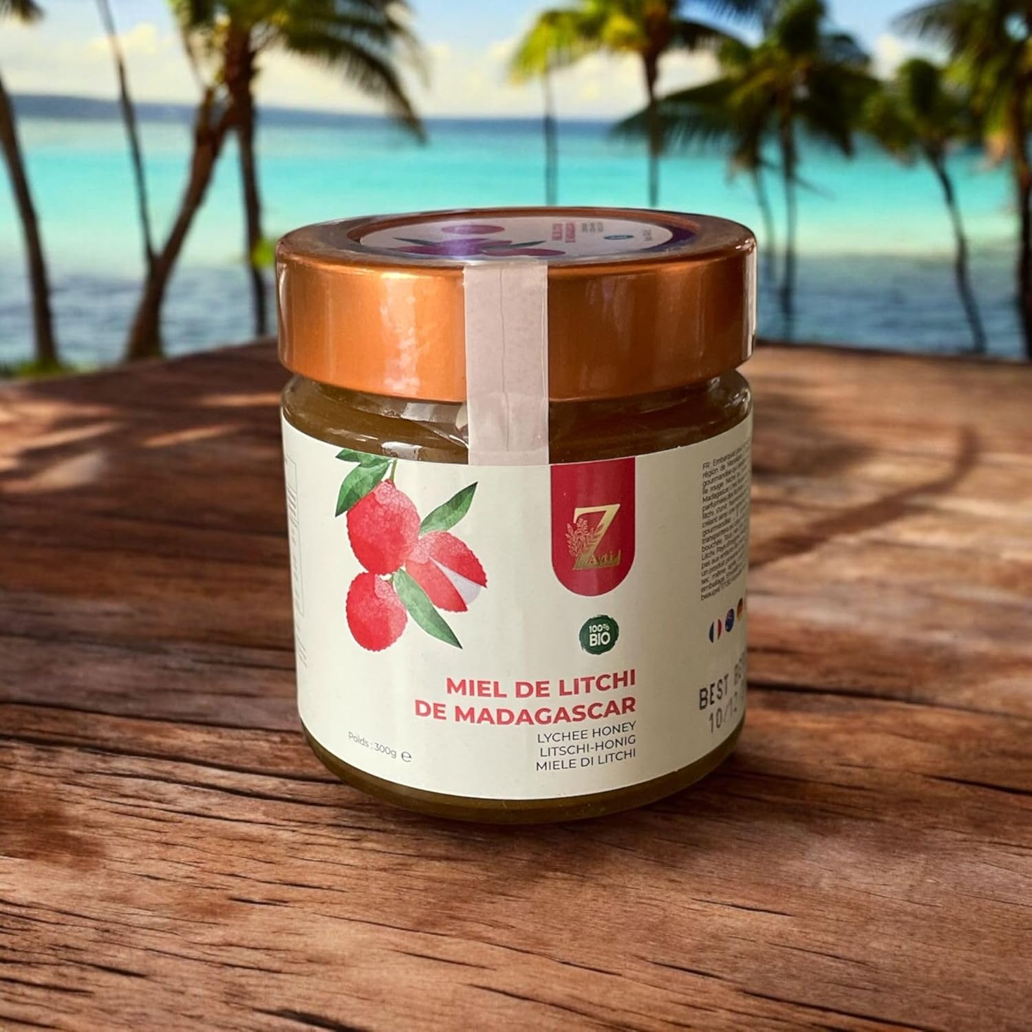 Lychee Honey From Madagascar -300g - a rare and unique honey - 100% Natural, Harvested in the Manakara Region
