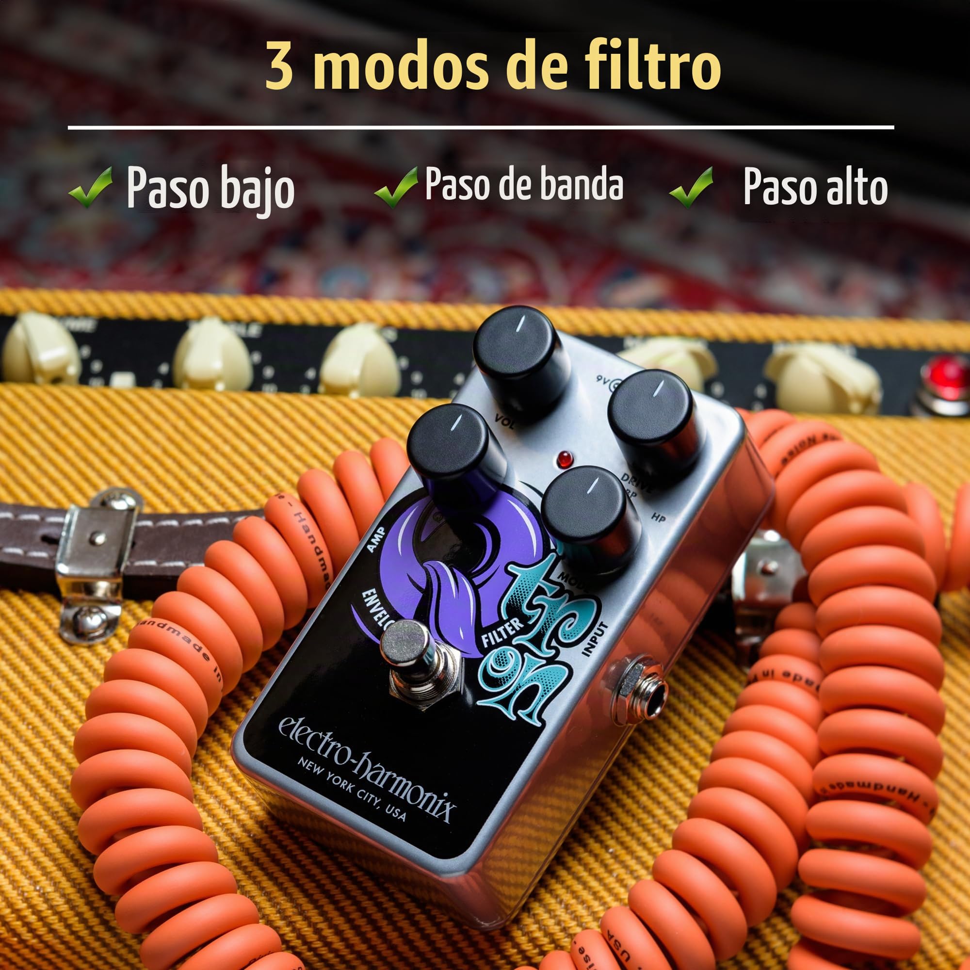 Amazon.com: Electro-Harmonix Nano Q-Tron Pedal de Filtro