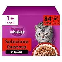 WHISKAS Cibo Umido in Salsa per Gatti Adulti 84x85g Selezione Gustosa