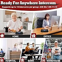 Vista 7 de Intercomunicadores inalámbricos 60D para el hogar, sistema de intercomunicación dúplex completo para casa/negocios, intercomunicadores de 1400 pies