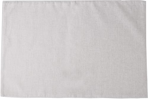 Miniatura 3 de Fennco Styles Classic Woven Textile - Manteles individuales decorativos de 12 x 18 pulgadas, juego de 4 manteles individuales de mesa color crudo