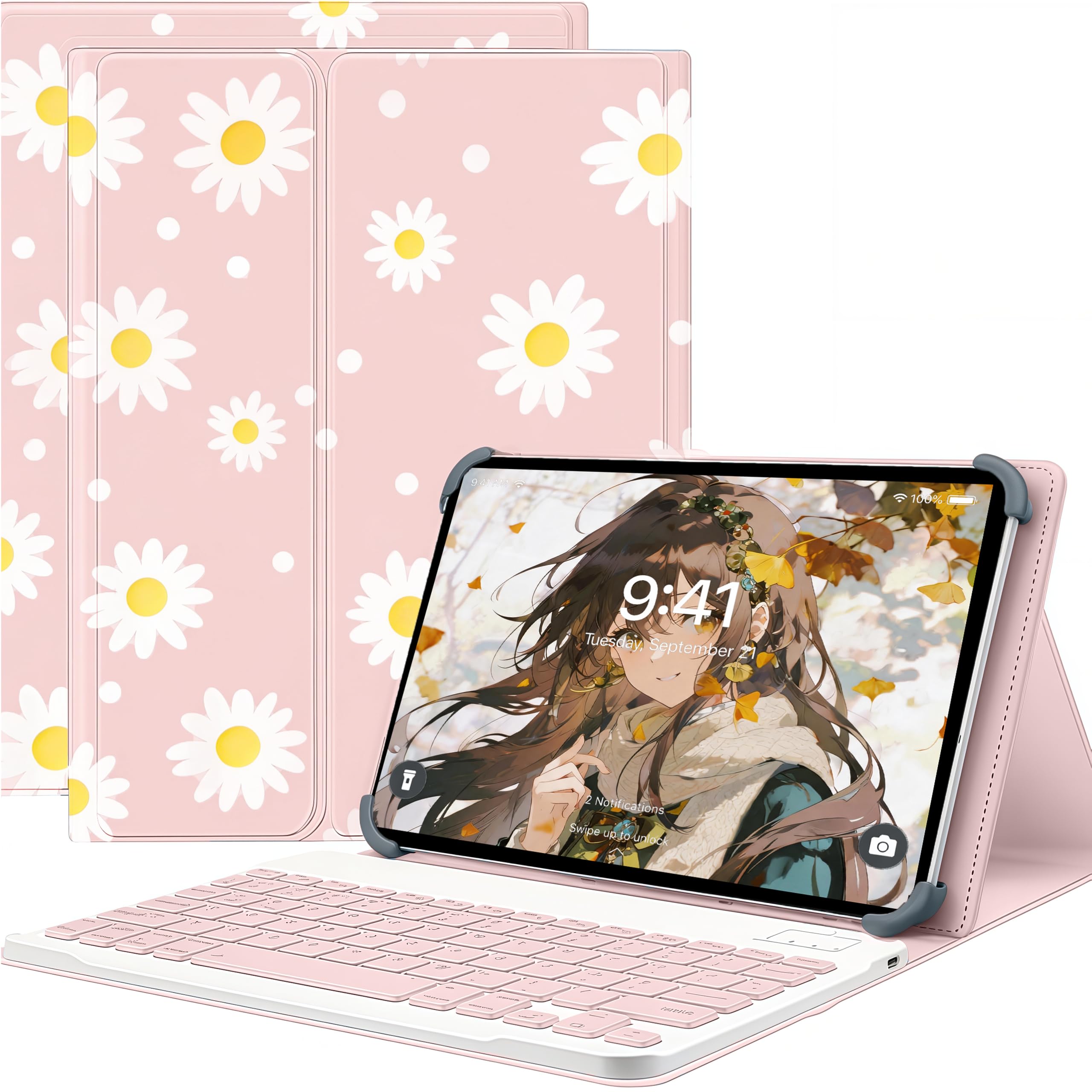 Amazon.co.jp: POCKAM P13 Pro タブレットケース 取り外し可能な磁気