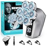 Head Shavers for Bald Men, Upgraded 7D Electric Razor, Cordless Rechargeable, Ipx7 100% Waterproof, Dry & Wet Bald Head Shaver, Beard Grooming Kit with Led Display