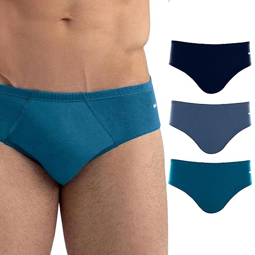 Kit 3 Cuecas Slip Mash Algodão Cotton Hipoalergênica Respirável Masculina Adulto