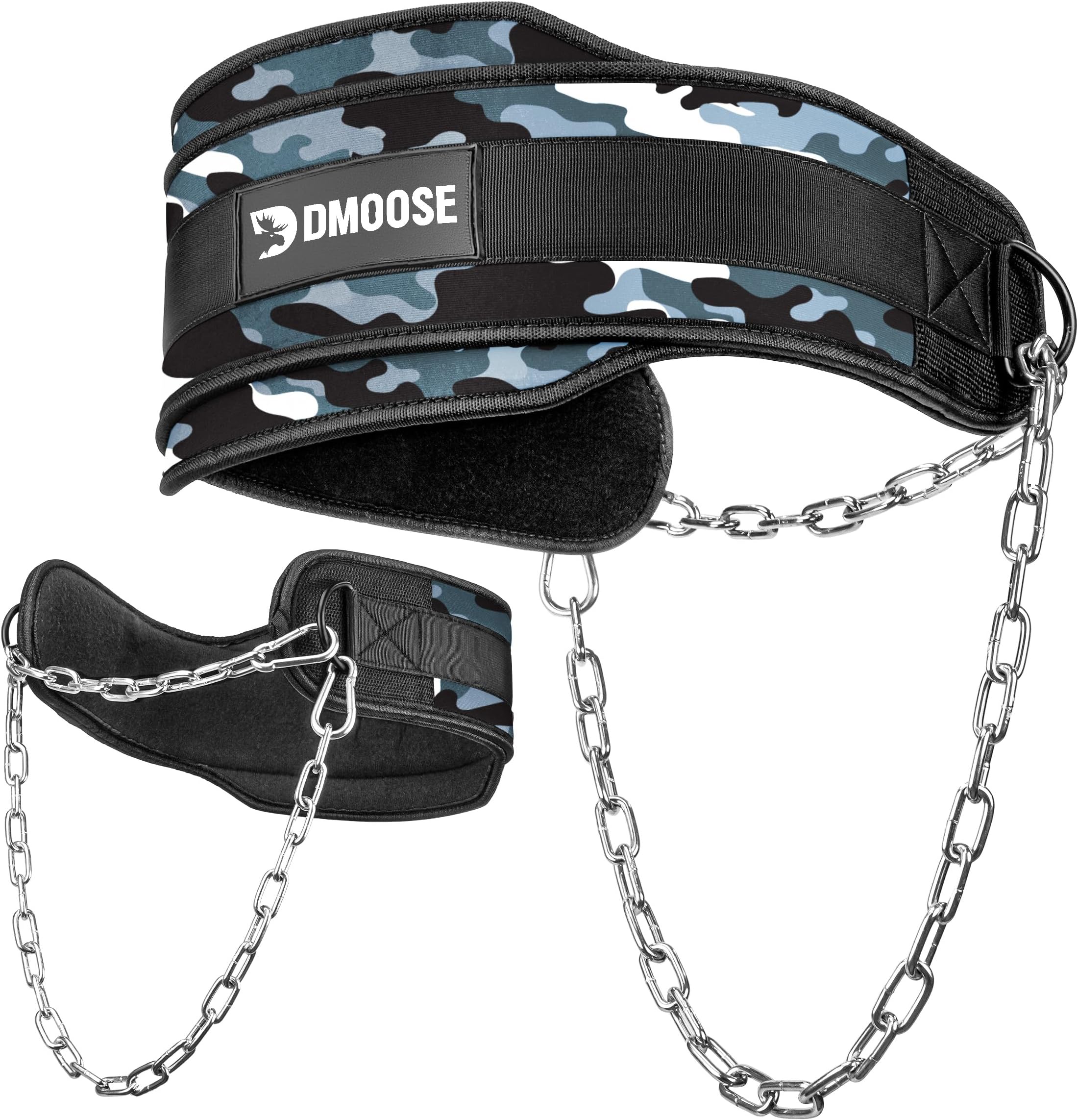 Dip Belt for Pullup, Squats, Powerlifting & Dips - 36" Robust Steel Chain, Comfortable Neoprene Padding Supports 350lbs -Weight Lifting Belt - Weightlifting Support for Men & Women