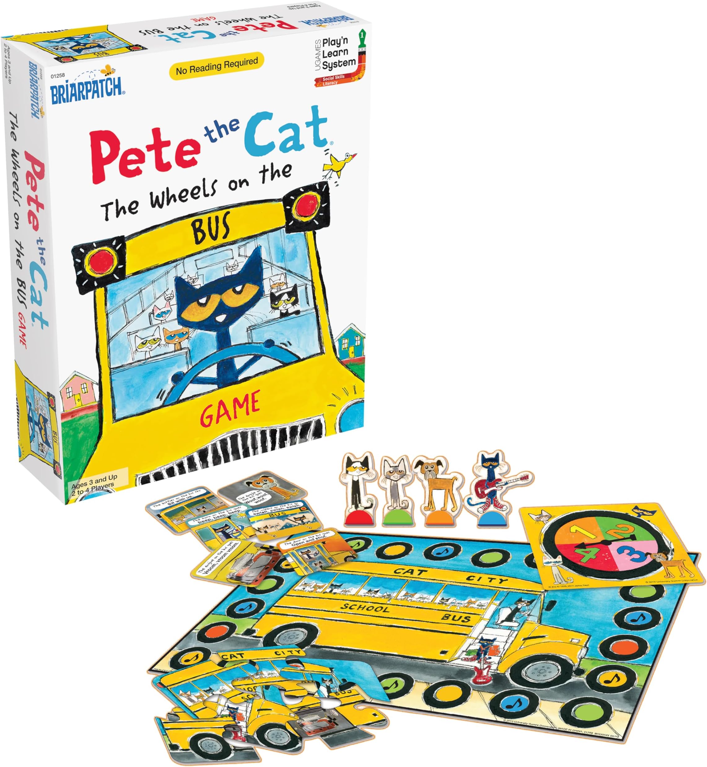 Pete The Cat Wheels on The Bus Game, Fans of Pete The Cat Books, Ages 3+