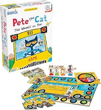 Pete the Cat Wheels on the Bus Preschool Learning Game for Kids Ages 3+