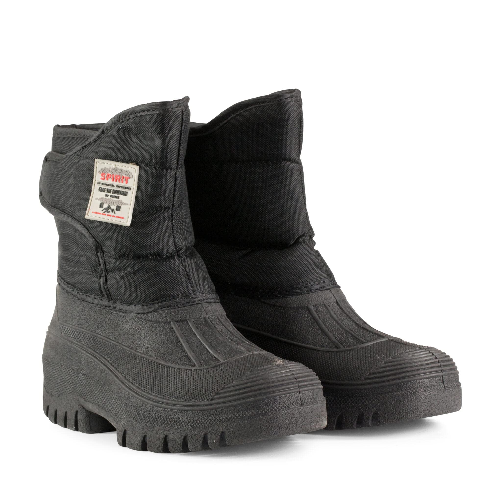 HORZE Stallschuhe wasserdicht Spirit, Stallstiefel Damen Kinder, Winterstallschuhe gefüttert, schwarz, 33