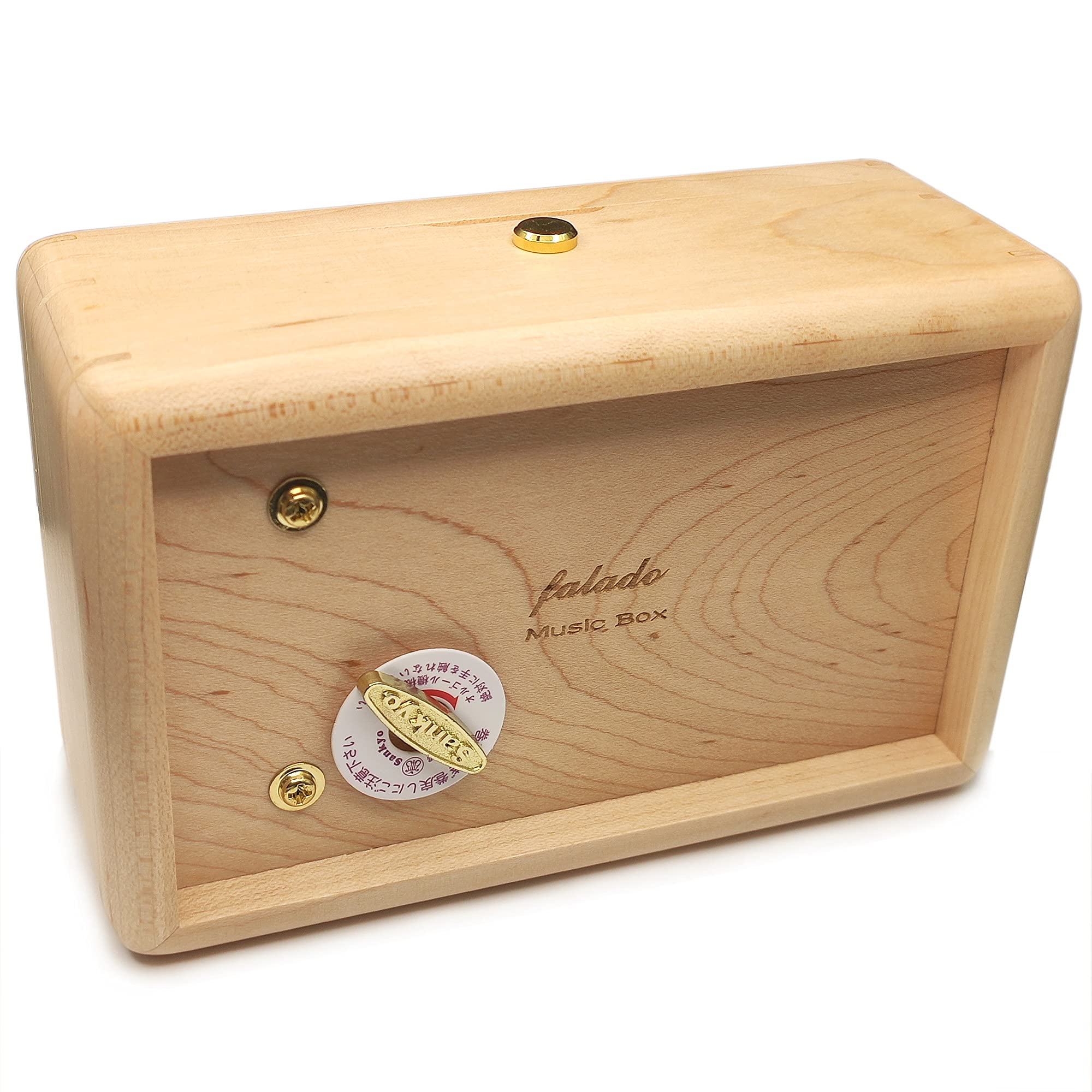 18 note wind up Solid Wood Jewelry Music Box with Photo Frame, the best gift for Christmas/Birthday/Valentine's Day/Mother's Day，Tune of You are My Sunshine. (Maple Wood)