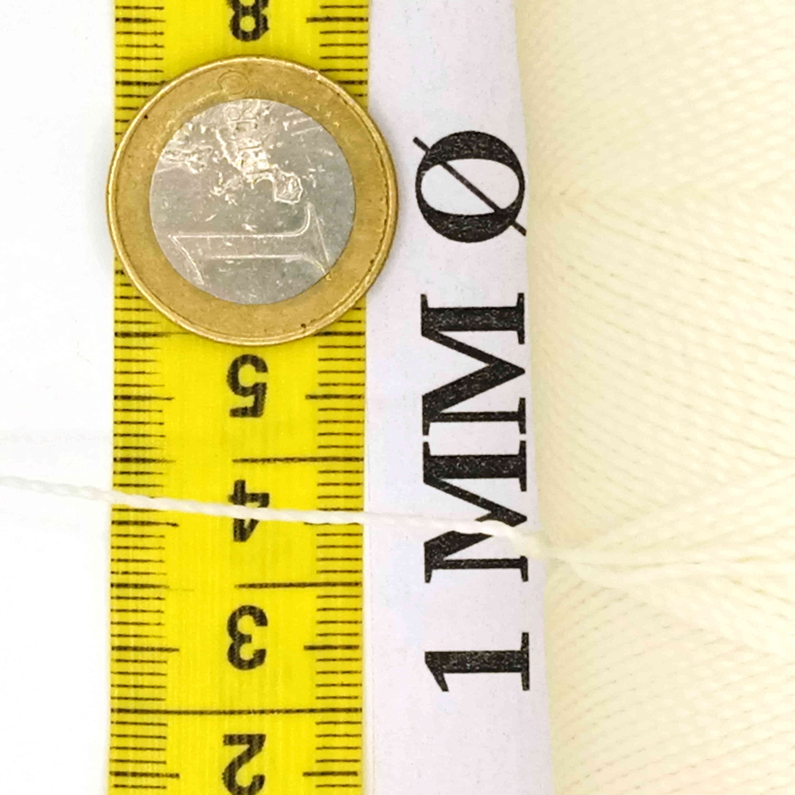 Linhasita Waxed Thread 100 g / 170 m Polyester 1 mm Thick Macrame, 30 Colours white, 170 metros / 100 gr - Image 4