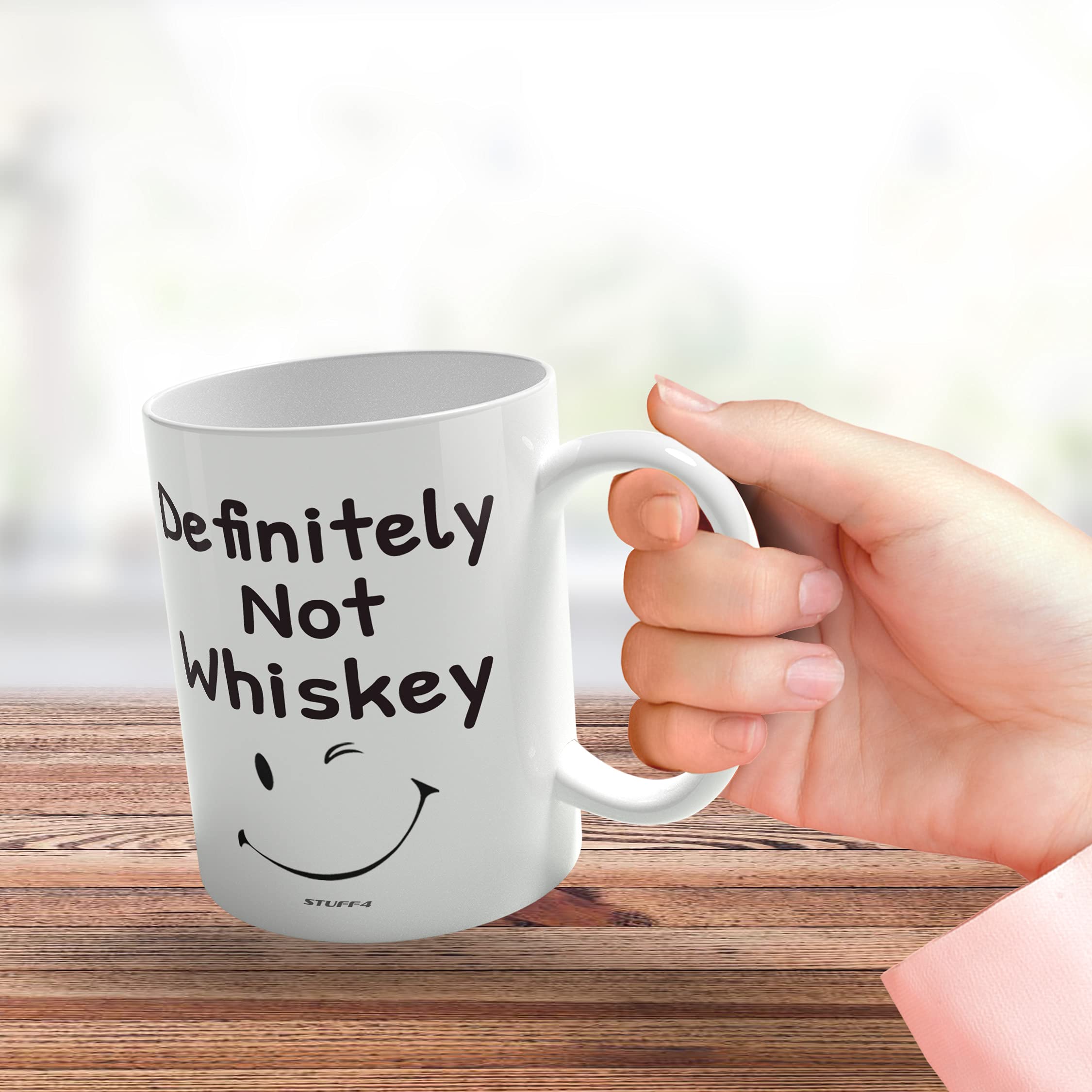 Stuff4 Definitely Not Whiskey Funny Mugs, 11oz Ceramic Dishwasher Safe Premium Mugs, Whiskey Gift - Image 3
