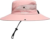 Vista 13 de Sombrero de sol para mujer de verano, sombrero de playa de ala ancha, protección UV al aire libre, plegable, malla fresca, diseño para cola