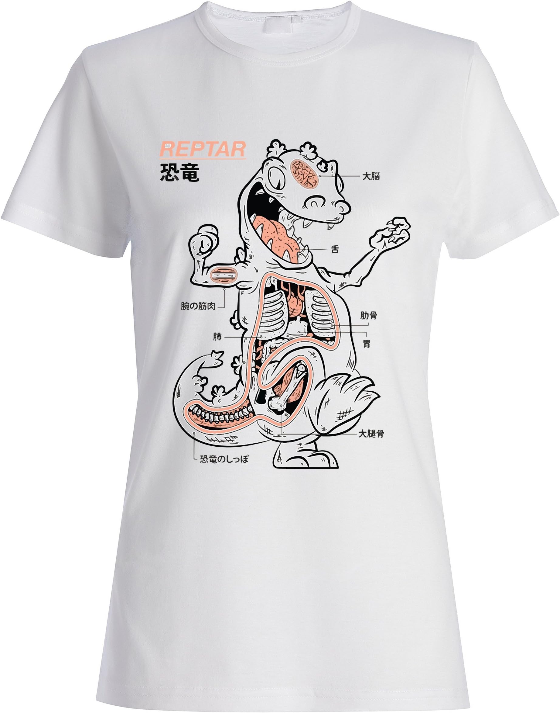 Reptar Raptor Japanese Style Womens T-shirt