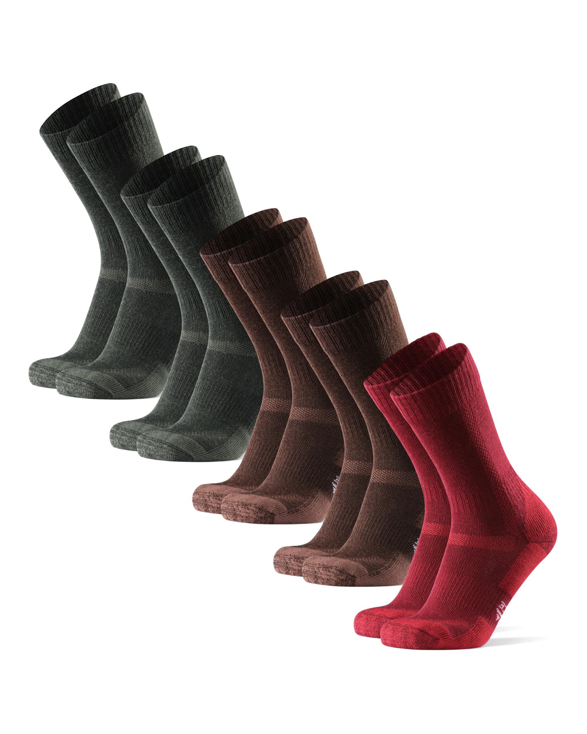DANISH ENDURANCE Merino Wool Hiking Socks for Men & Women, Breathable, Anti-Blister Socks for Outdoors, 3 or 5-Pack