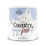 Country Fresh Instant Nonfat Dry Milk Powder, 39 Servings, 20 Year Shelf Life, Gluten Free - Canned Vitamin-Fortified Nonfat Milk Powder for Baking and Emergency Food Supplies Dry Milk 1 lb 13 oz