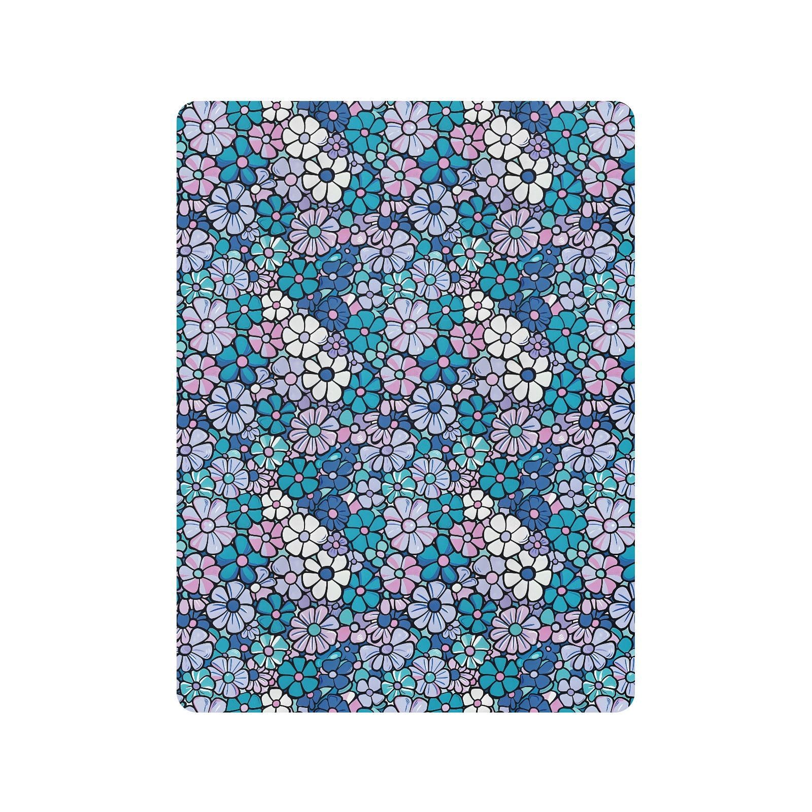 Drap-housse pour berceau de bébé avec de nombreuses fleurs violettes pour garçons et filles, 71,1 x 132,1 cm