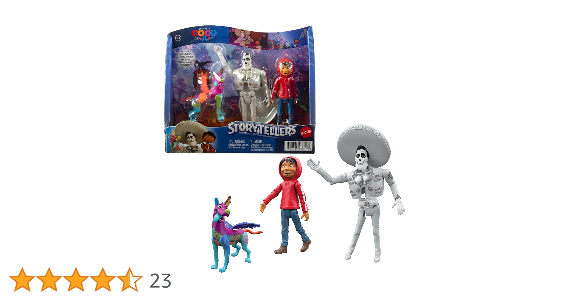 4点セット MATTEL リメンバーミー フィギュア ディズニーピクサー ディズニー / ピクサー マテル ストーリー・テラー 4インチ