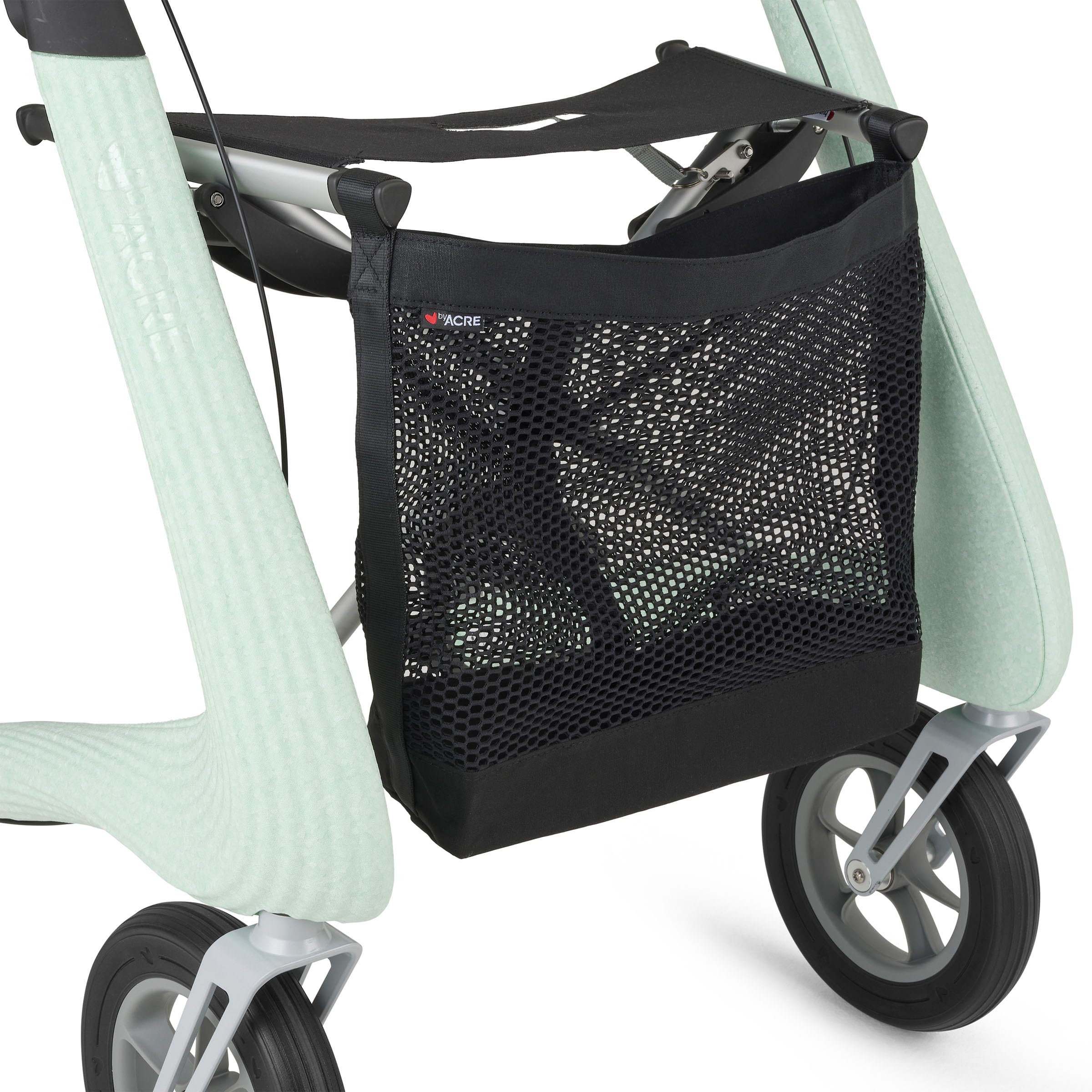byACRE Nordic Pioneer - Andador de aluminio versátil y ligero - Solo 5,9 kg / para interior y exterior / Fácil de plegar con asiento integrado (Verde Glaciar)