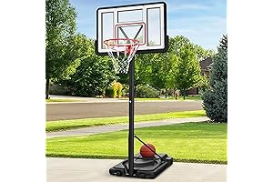 Adjustable Basketball Hoop 5-10 ft: Best Choice Products 10ft Regulation-Size Basketball Hoop