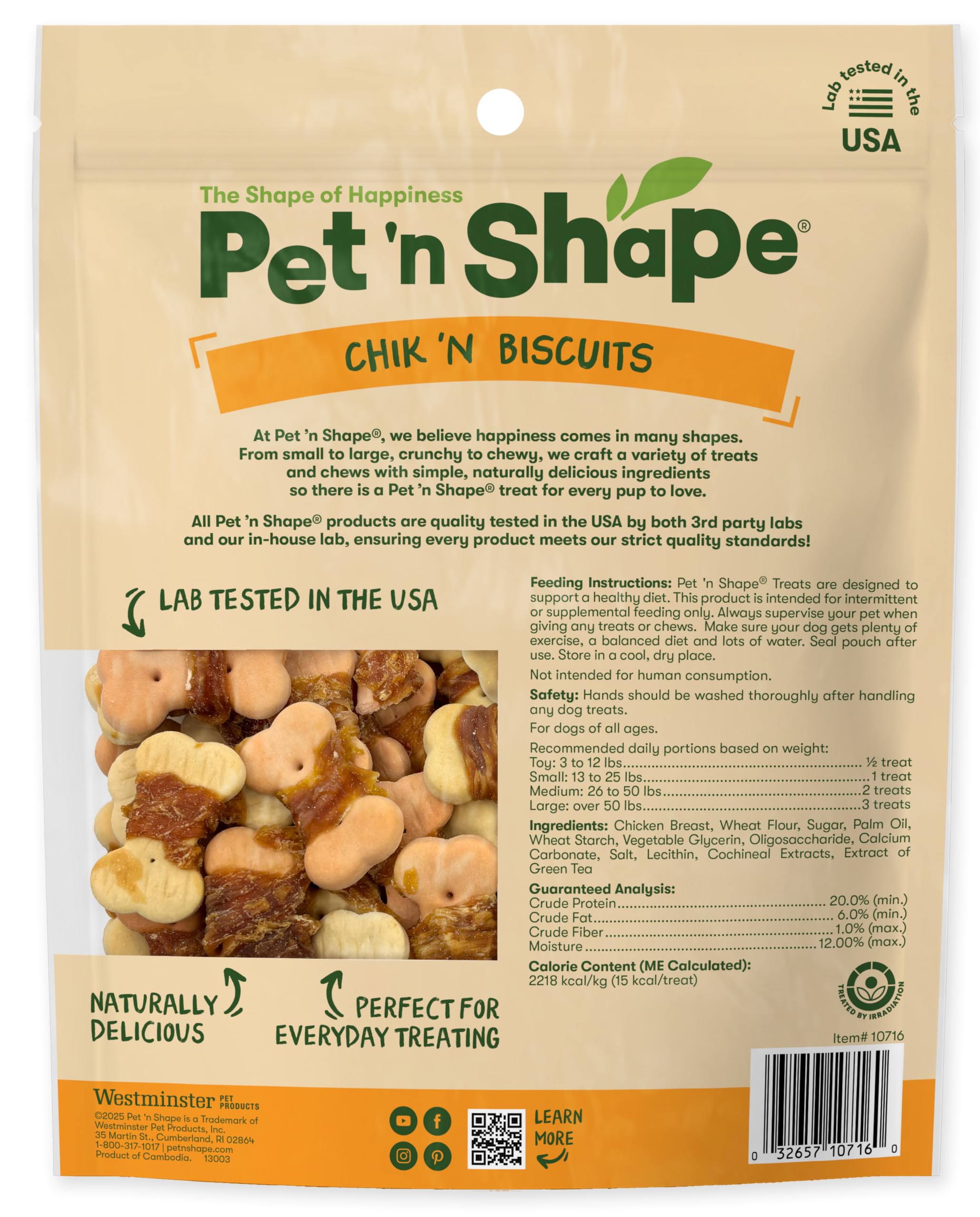 'n' n 'Chik Galletas Naturales de Forma de Mascota Perro Treats