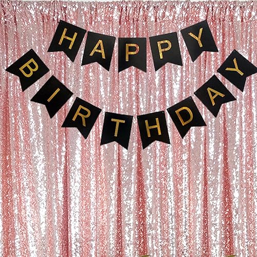 HeMiaor Telón de fondo de lentejuelas de 2 x 8 pies, fondo de cortina de lentejuelas dorado