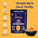 Evolve Oats Chips Healthy Snacks for Kids, Adults | Gluten Free, Vacuum Fried, High in Protein, Low Calorie, Peri Peri Flavor - 100g Pack of 3 gallery image