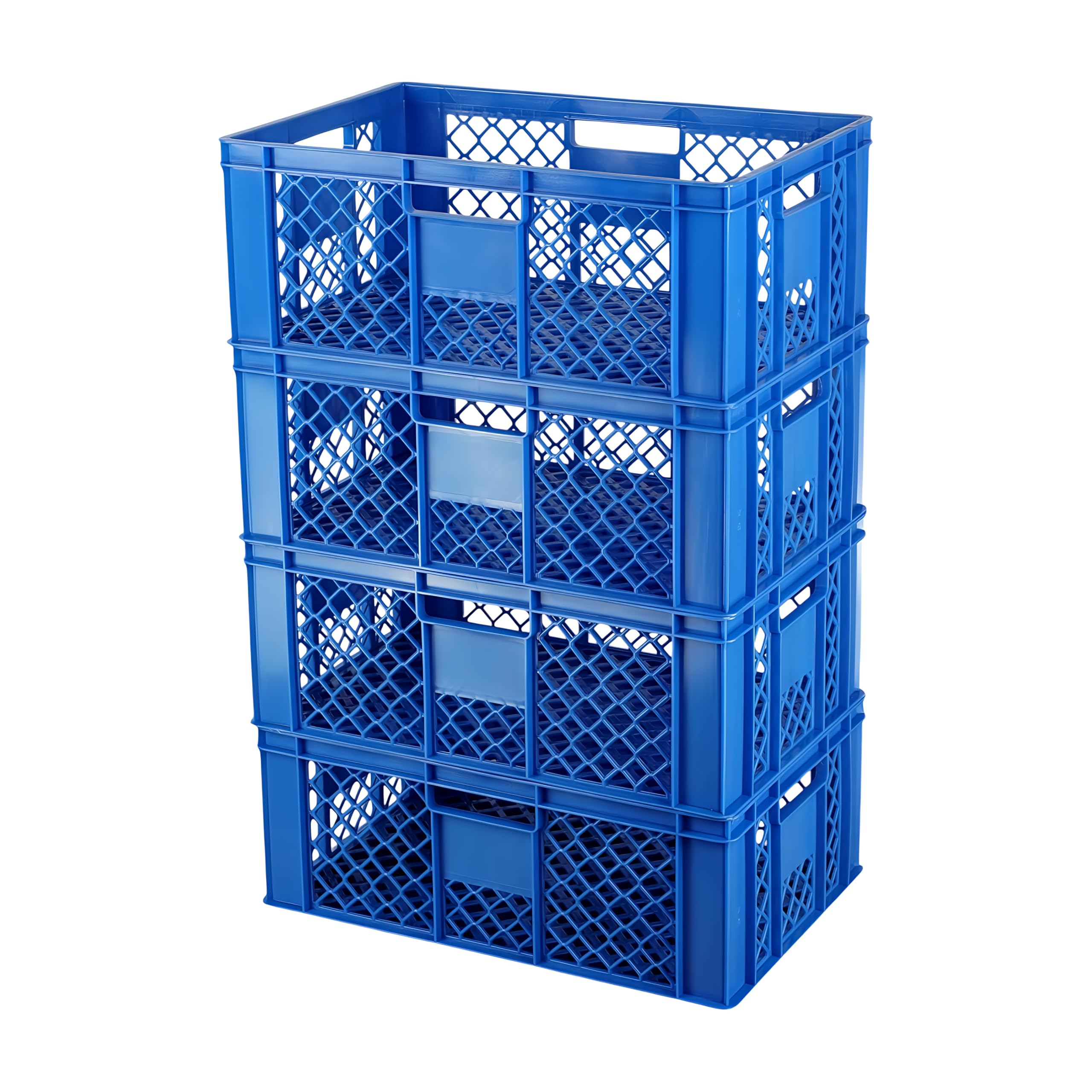 Logiplast 4 Stück Bäckerkisten Brotkisten 600 x 400 x 230 mm in blau