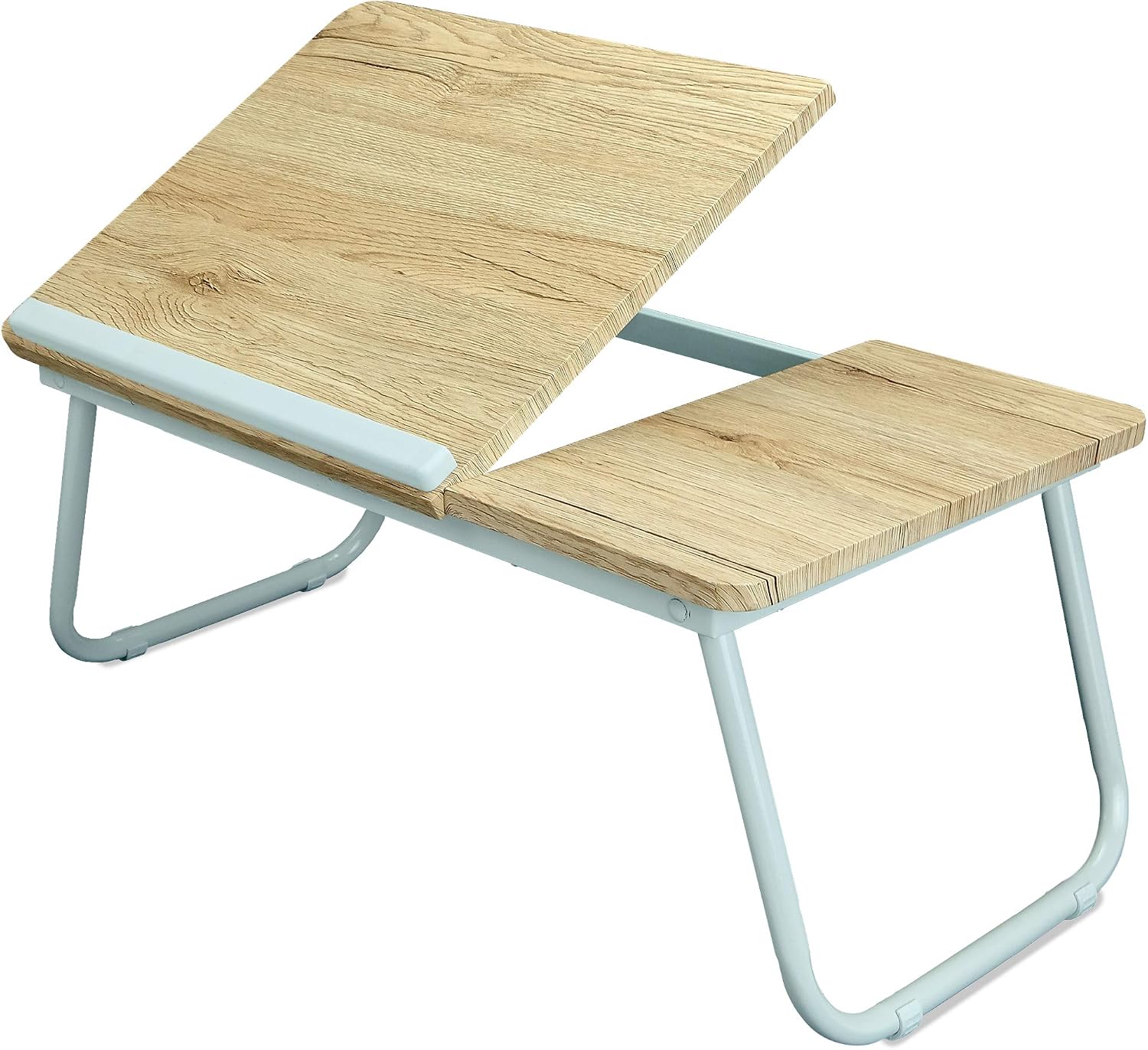 Mint Folding Laptop Lap Desk - Wooden Work Table and Stand for Couch, Bed and Sofa Computer Use - Folding Legs, Adjustable Tilt - Use as Reading and Breakfast Tray - by Designstyles