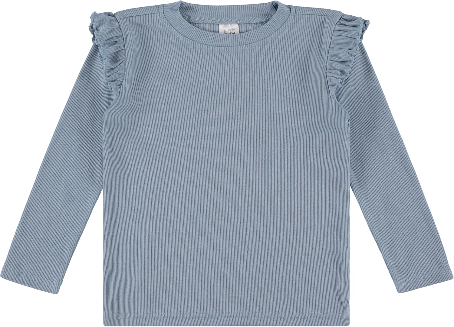 Cudlie 3-Pack Toddler Girls Ribbed Ruffle Tops – Stylish Long Sleeve Shirts for Kids –All-Day Comfort (12M-4T) - Image 7