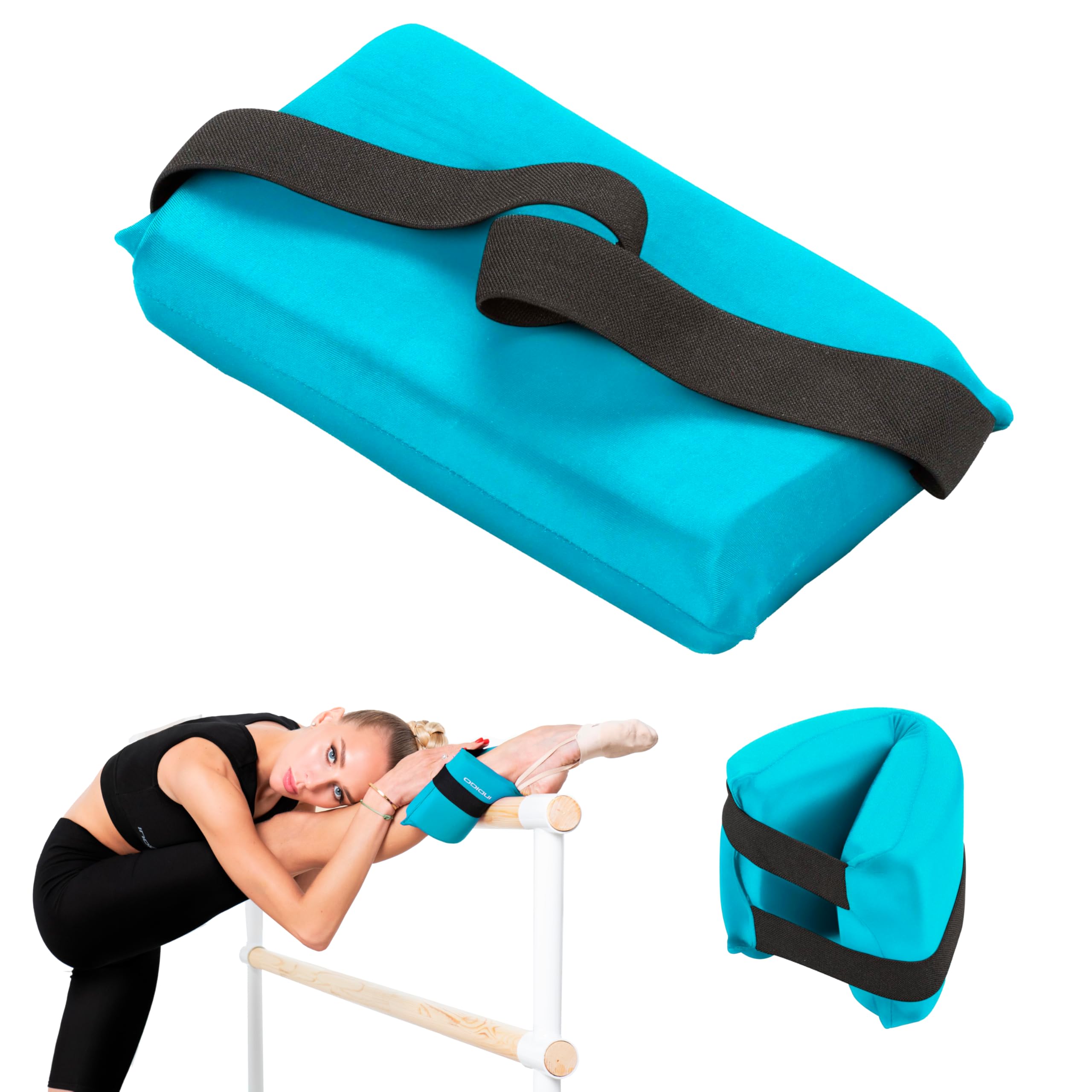DRUNA Stretching and Flexibility Pad for Rhythmic Gymnastics, Dance and Ballet, Rolling Pad, Pillow 24,5 * 12,5 cm (Light Blue)