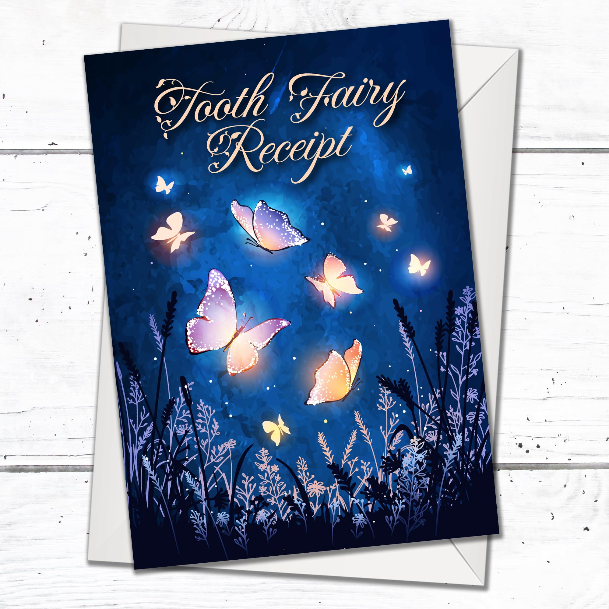 Olivia Samuel 20 PACK Tooth Fairy Certificates with Envelopes, Enchanted Garden Designs, Double Sided Receipts - Image 3