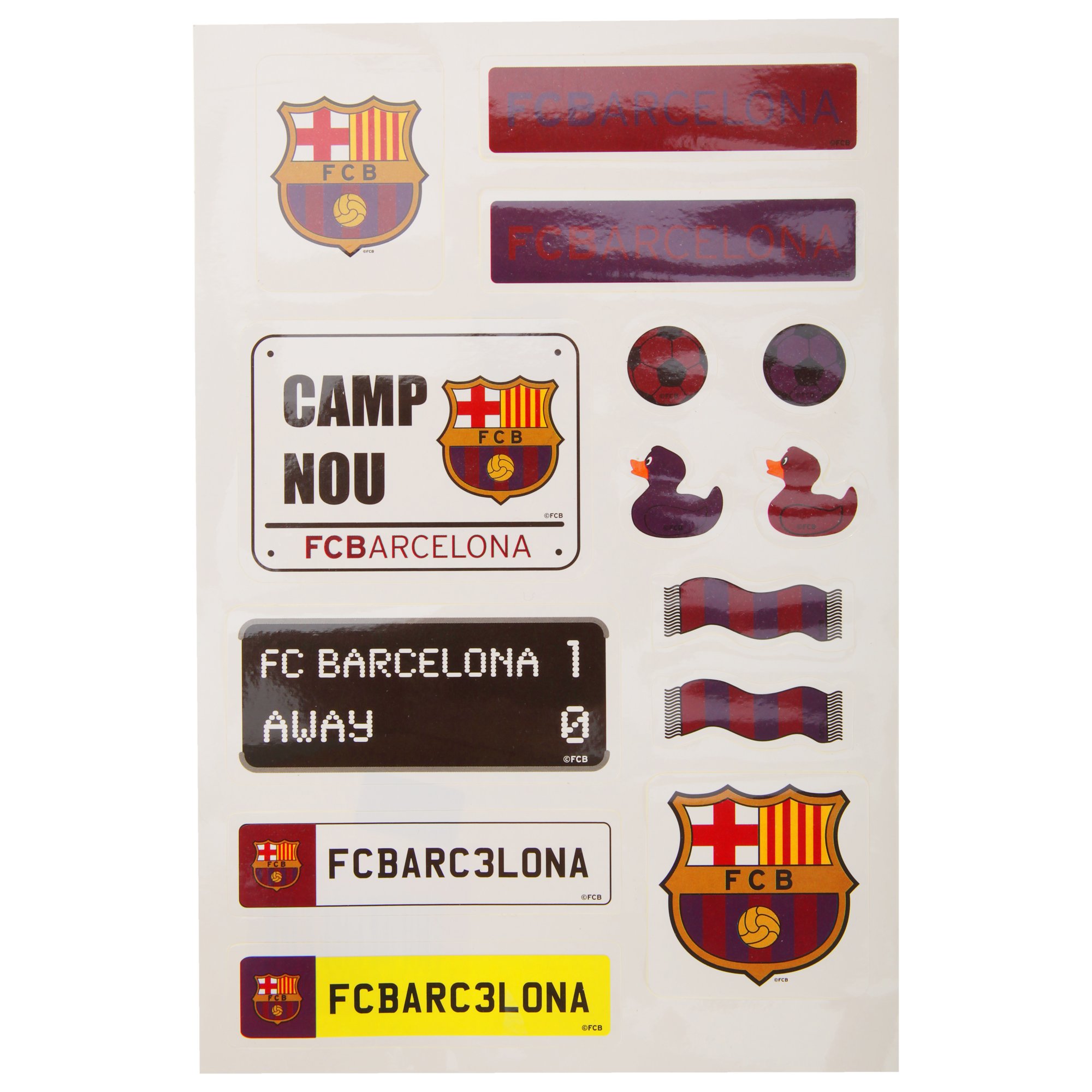 FCB Barcelona Kids Sticker Set - Multi-Colour