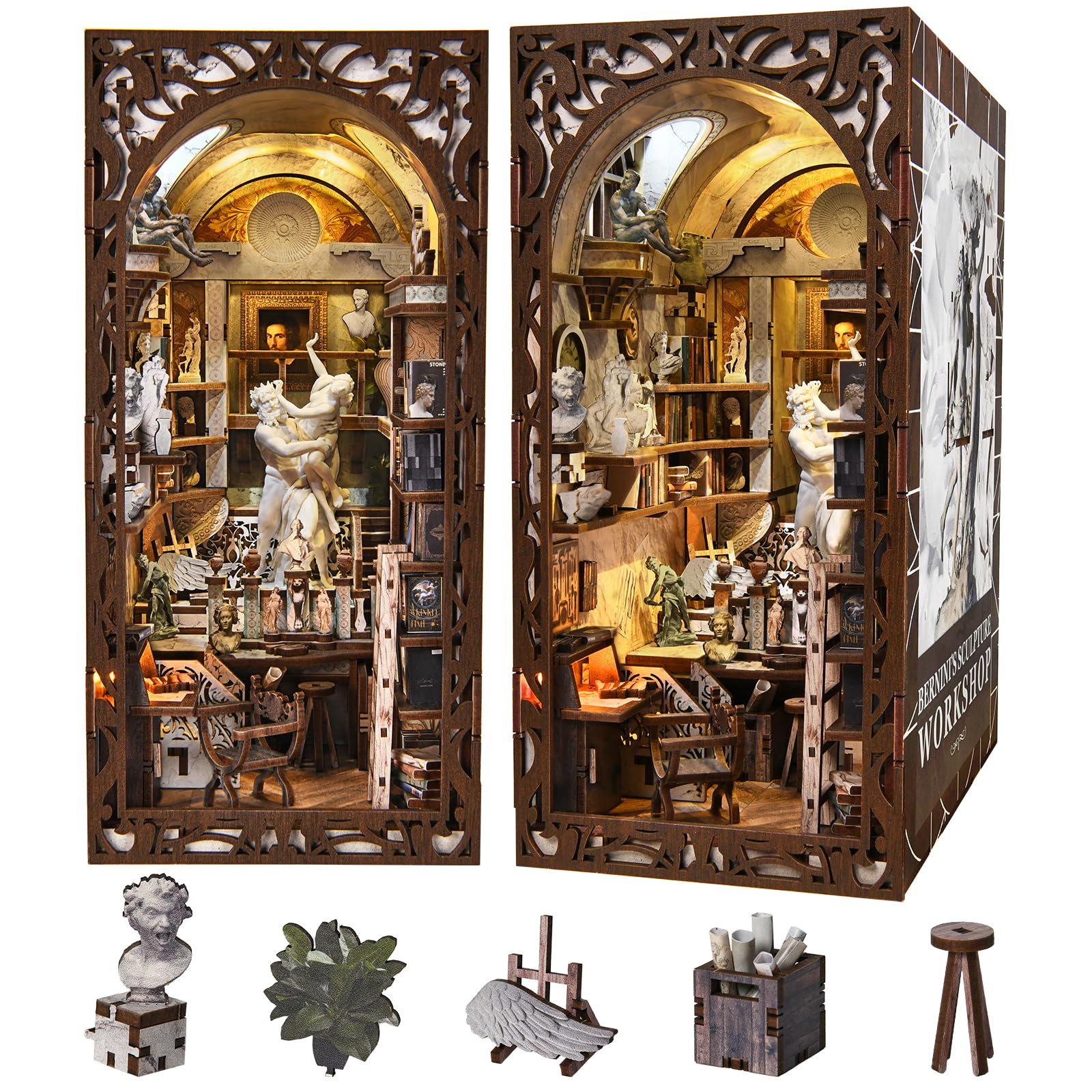Amazon.com: CCCDF DIY Book Nook Kit, 3D Wooden Puzzle for Adults