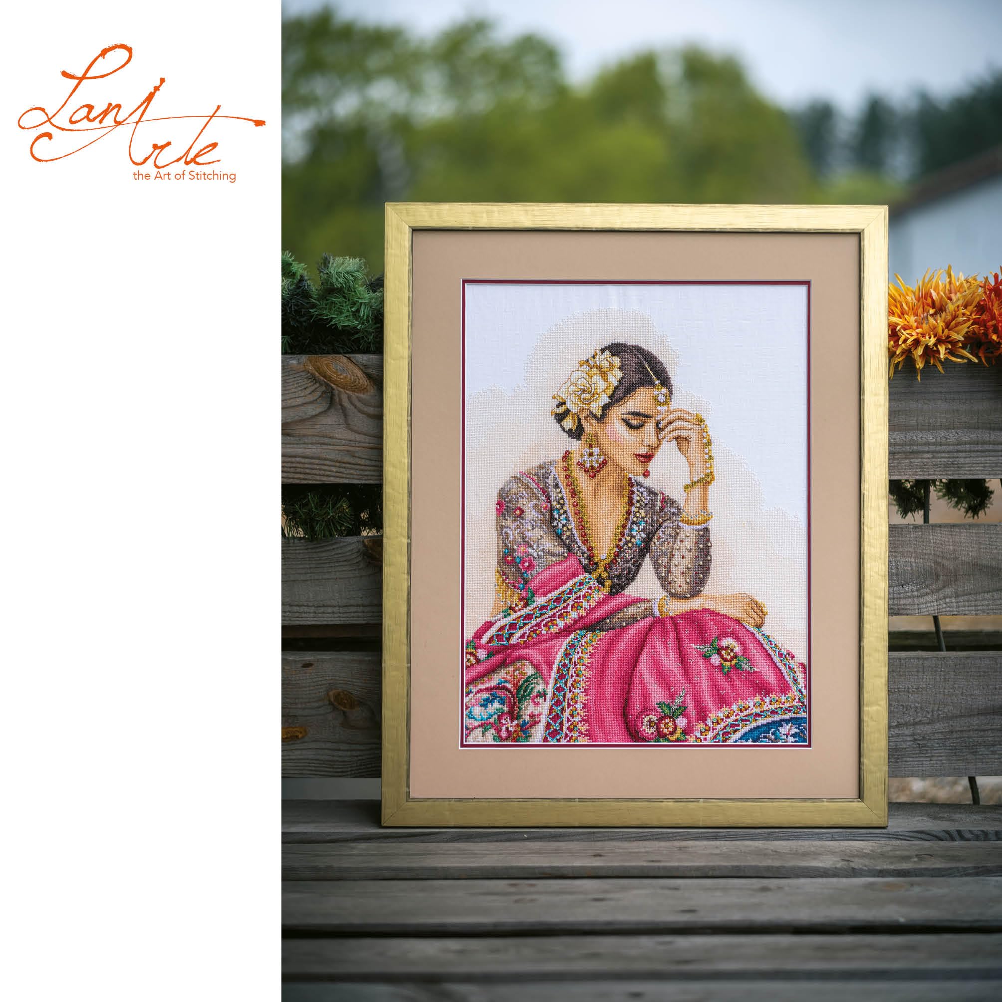 Kit De Punto De Cruz Contado - Perro Con Sombrero Bombín, DIY Decoración Para Sala (9x9 Cm)