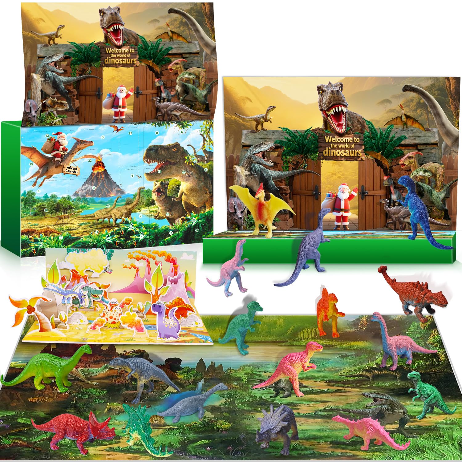 Christmas Advent Calendar Dinosaur 24 Day Dinosaur Countdown