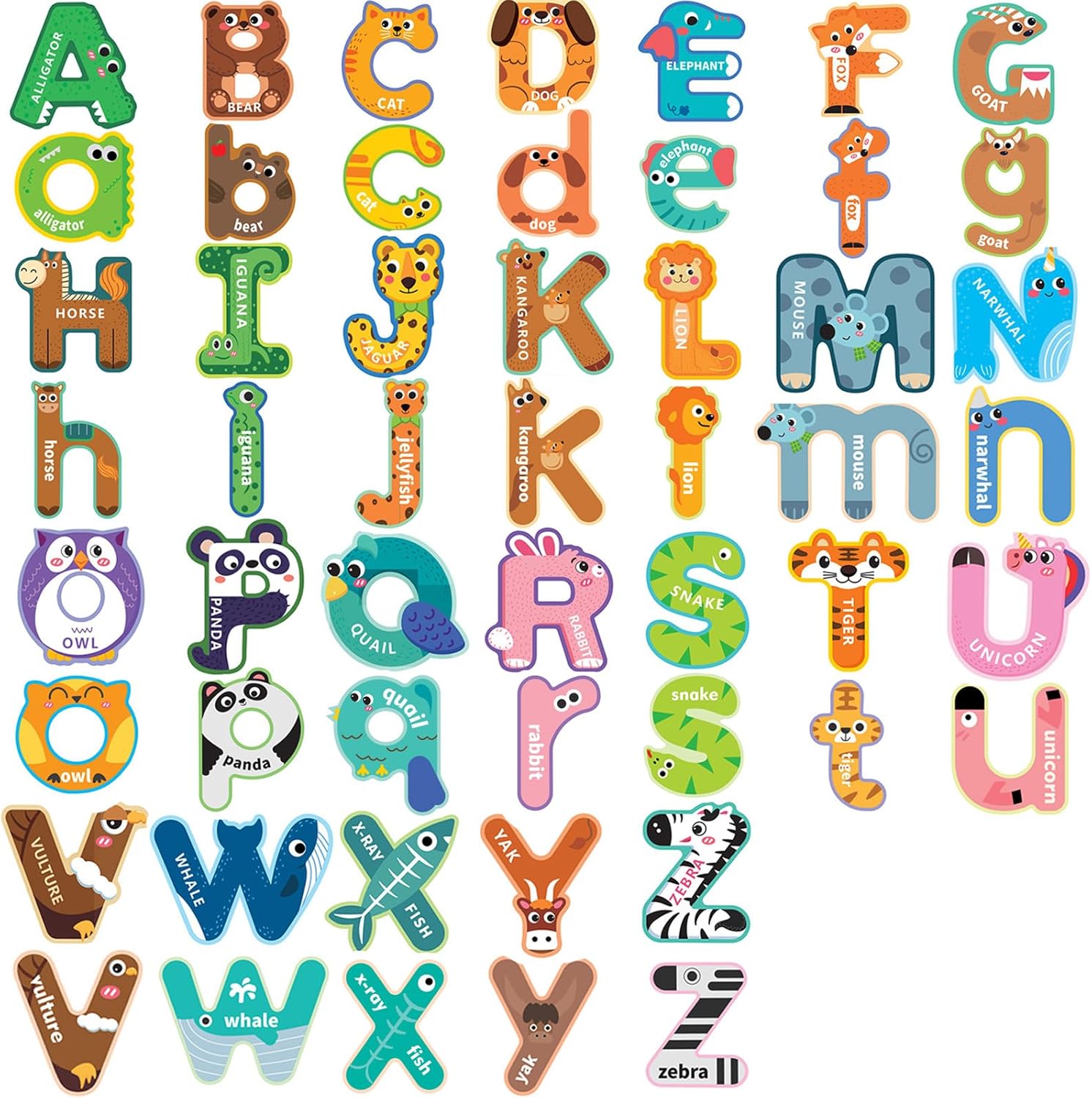 Fridge Magnets for Toddlers 1-3, Baby Easter Basket Stuffers, 52PCS Alphabet Magnets, Magnetic Alphabet Letters, ABC Magnets for Toddlers 1-3 Refrigerator, Valentines Day Gifts for Kids