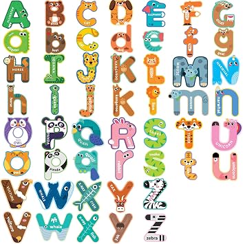 Fridge Magnets for Toddlers 1-3, Baby Easter Basket Stuffers, 52PCS Alphabet Magnets, Magnetic Alphabet Letters, ABC Magnets for Toddlers 1-3 Refrigerator, Valentines Day Gifts for Kids