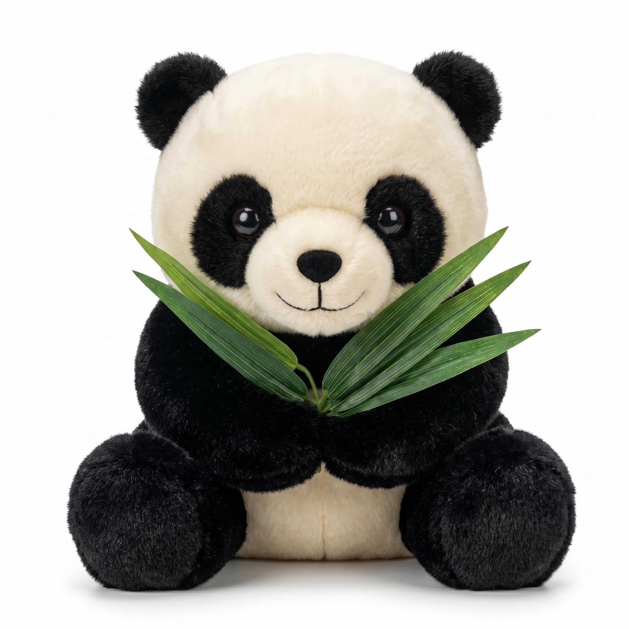 Panda Soft Toy for Kids, Ultra Soft Plush Panda Teddy with Bamboo, Cute Huggable Stuffed Animal for Boys & Girls, Birthday Gift, Black & White, 30 CM-image-23