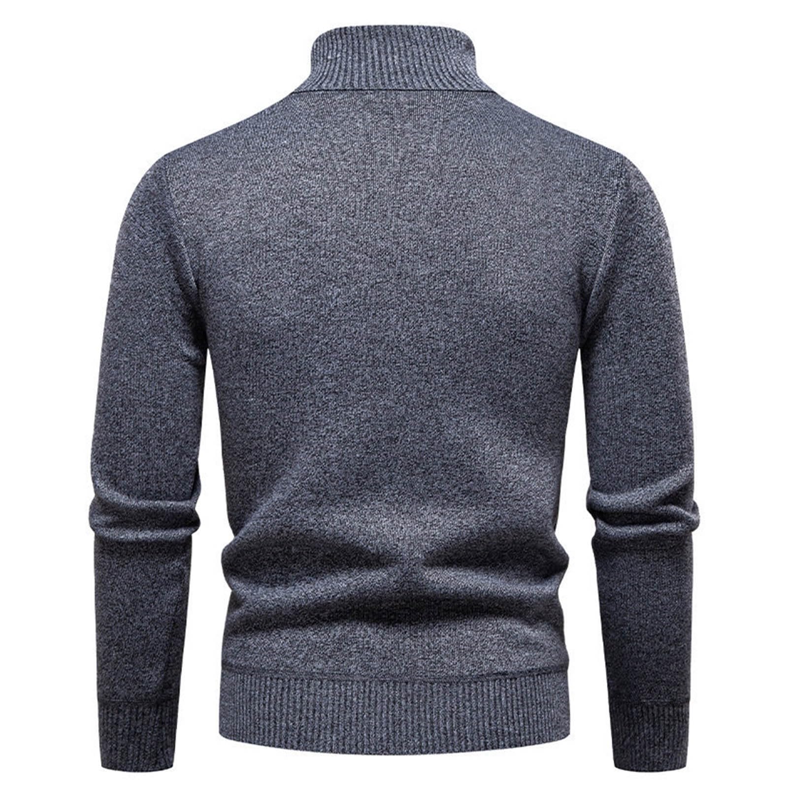 Suéter de Cuello Alto con Forro Polar cálido, Jersey de Punto Suave, Ropa Interior térmica Informal de Invierno para Clima frío.