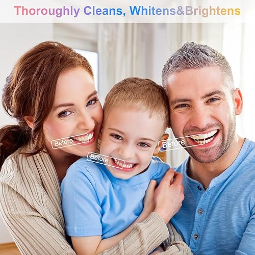 Miniatura 3 de Cepillo de dientes extra suave con raspador de lengua, limpiador de lengua con cerdas de hilo dental para dientes y encías sensibles, cepillo de